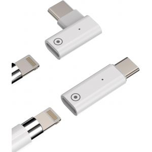 THEF-Adaptateur USB C Lightning pour Apple Pencil 1 Génération (2 Pack) Chargeur Première Génération pour Ipad 10 Accessoires USB-C Adaptateurs Type C Chargeur Connecteur - Neuf