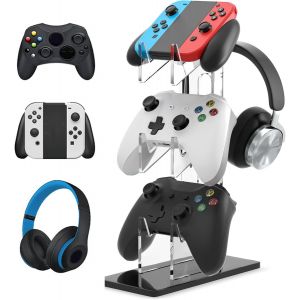 Kalanka-Support Universel Pour Manette Et Casque À 3 Étages Pour Xbox Series, Ps4, Ps5, Ps3, Accessoires De Bureau 4 En 1 - Neuf