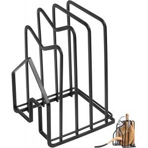 Jexnovashop-Rangement Couvercle Casserole, Support De Couvercle De Casserole, Porte Planche &Agrave; D&eacute;couper En M&eacute;tal, Support Porte Assiette, Porte Couvercle Cuisine Pour Cuisine Organisateur De Casserole - Neuf