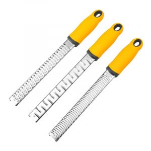 Lot De 3 Râpes À Fromage Et Citron En Acier Inoxydable, Broyeur D'ail, Outils De Coupe De Fruits Et Légumes - Neuf