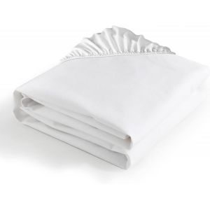 KALANKA-Protege Matelas 90x200 Impermeable, Alese Matelas Respirante et Silencieux, 100% Coton Molleton Alese 90x190/200cm, Housse Matelas 90x200 de Lit Étanche Anti Acarien - Neuf