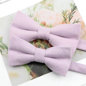 Ensemble De Noeuds Papillon Parent-Enfant En Daim Super Doux Pour Hommes Macarons Couleur Unie Design Classique Mignon Papillon Rouge Vert Bleu Rose Cravate--Set 2 - Neuf