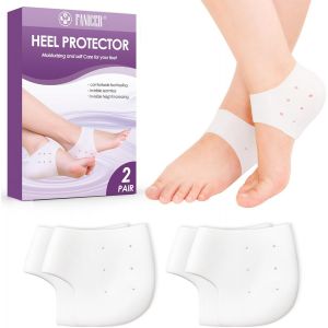 Kalanka-2 Paires Protege Talon Chaussure,Protege Talon Silicone Respirant,Prot&egrave;ge Talon Silicone,Soulagement De La Douleur Pour Les Talons Transparent - Neuf