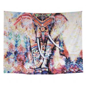 HJLIAN Tapis de plage suspendu style elephant, tapisserie pour pique-nique 150 x 200 cm - Neuf