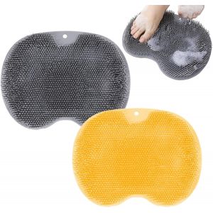 Tapis de Bain en Silicone,Brosse pour les Pieds,Masseur de Pieds,Gommage des Pieds,Coussin de Massage de Bain avec Ventouses Antidérapantes pour le Soin des pieds,la Relaxation.[U17] - Neuf