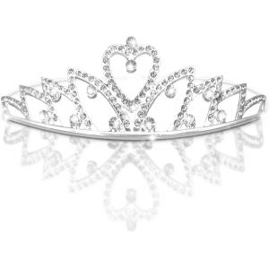 Kalvd-Couronne De Mariage Pour Mariée-Diadème De Princesse En Strass Pour Femme-Couronne De Reine-Couronne De Mariage Faite À La Main-Accessoires De Cheveux-Couronne Diadème-C1 - Neuf