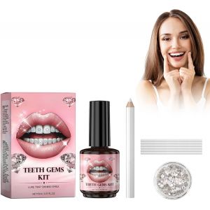 Kalanka-Kit Strass Dentaire, Kit Bijou Dent Bricolage, Bijoux Dentaire, Kit De Gemmes De Dents Pour D&eacute;butant, Bijoux Dentaire Gemmes Pour D&eacute;coration De Dents De Ongles, 14 - Neuf