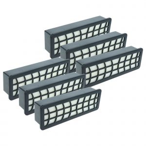 vhbw 6x filtre compatible avec Zelmer ZVC763HKUA(ZVC763HK), ZVC763HPRU(01)(ZVC763HP), ZVC763HPRU/04 aspirateur - filtre HEPA noir / blanc - Neuf