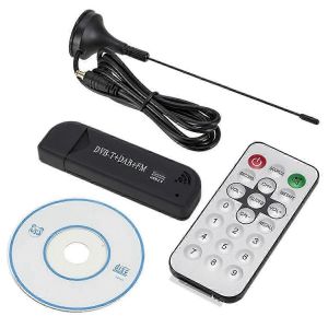 Récepteur de tuner TV numérique USB2.0 FM SDR pour l'enregistrement et la lecture en temps réel - Neuf