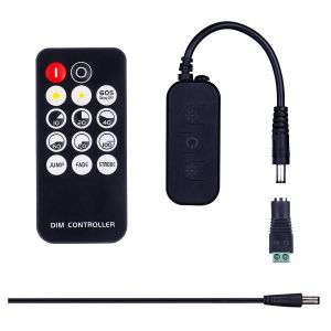 Eryi-Rf Mini Contrôleur De Gradateur Led Variateur Tension D'entrée 5v-24v Courant De Sortie Maximum 6a Télécommande 14 Touches Convient Aux Bandes De Led - Neuf