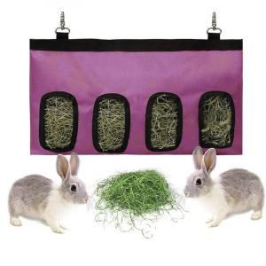 (Violet¿cochon de Guinée chargeur, petit animal de compagnie sac de nourriture, la nourriture pour lapin sac, lapin foin chargeur, chinchilla, chargeur, sac de tissu - Neuf