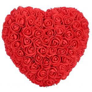 HJLIAN Rose artificielle en forme de cour, fleur artificielle pour la Saint-Valentin, anniversaire, rouge - Neuf