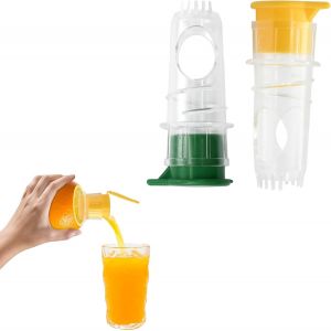 2 Centrifugeuses Manuelles Centrifugeuse Manuelle Citron Petit Extracteur De Jus Manuel Extracteur De Jus Portable (Jaune, Vert) - Neuf