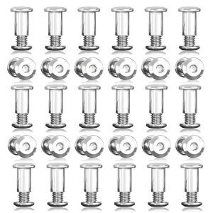 CHECARZHN--NO1-30 Pièces Vis D'Assemblage, M4 X 10Mm Vis Assemblage Meuble V s De Connexion V s Relieuse Pour Armoires Planches En Bois (30 V s De Meubles, 30 Écrous Douilles) - Neuf