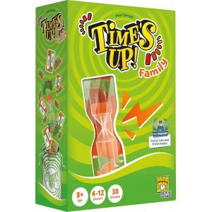 Time`S Up! Family Avec Sablier Géant Jeu De Société Famille Pour Enfants Dès 8 Ans - Jeu De Cartes Ambiance - Mimes & Devinettes 4 À 12 Joueurs- 30 Min- En Français - Repos P[Z82] - Neuf