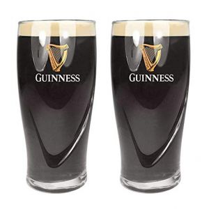 Lot De 2 Verres &Agrave; Bi&egrave;re Guinness &Agrave; Motif En Relief 50 Cl, Officiel Et Neuf - Neuf