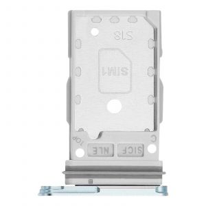 Tiroir SIM Original pour Galaxy S25 / S25 Plus Double Nano SIM Samsung Bleu clair - Neuf