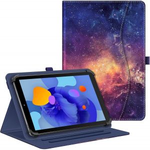 Coque Universelle pour Tablette 10 Pouces (9''-10.5''/10.9''/11''), Housse Multipositions pour Tablette TECLAST, Blackview, YESTEL, YOTOPT, MEBERRY, OSCAL etc, Galaxie - Neuf