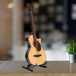 Moule miniature pour guitare folk de 18 cm, fabrique a la main, avec coffret cadeau. - Neuf