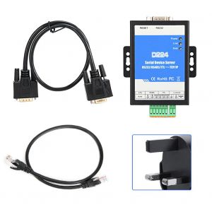 Convertisseur Ethernet RS485/232/TTL vers TCP/IP, port serie D224, DeviceUK - Neuf
