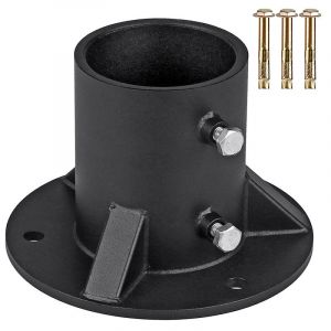 Bride De Sol De Garde-Corps En Métal (Diamètre Intérieur De 52 Mm) Pour Base De Montage De Clôture/Boîte Aux Lettres/Mât De Drapeau, Adaptateur De Montage D'éclairage Public Robuste - Neuf