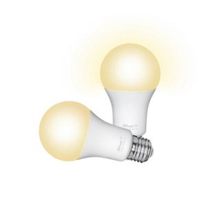 Ampoule Connectee Wifi E27, Ampoule Led E27 A Intensite Variable, Compatible Avec Alexa Et Google Home, Sans Hub, 2,4 Ghz Rgb, Blanche (Lot De 2). - Neuf