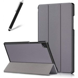 Kal-Coque Pour Samsung Galaxy Tab A7 2020 10.4 T500/T505/T507,&Eacute;tui Cuir &Agrave; Rabat Mince L&eacute;ger Avec Support Pliable,R&eacute;glable Multi-Angle B&eacute;quille Folio Flip Tablette Housse,Gris - Neuf
