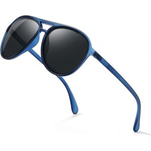 Lunettes De Soleil Pour Homme Et Femme - Polarisées - Pc - Protection Uv400 - Noir - Ovale - Élégantes - Classique - Tendance - Course À Pied - Sports De Plein Air - Conduite - Ble[Lunettes1736] - Neuf