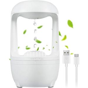lbgwp60-Humidificateur Froid À Ultrasons - Brume Avec Refoulement De Pulvérisation Anti-Gravité + Design D'Éclairage Unique, Mini Humidificateur 4 Heures D'Arrêt, L'Adaptateur Doit Prendre En Charge - Neuf