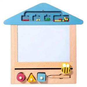 Magn&eacute;tique Planche &Agrave; Dessin Pour Enfants, En Bois, Pav&eacute; D'&eacute;criture Effa&ccedil;able Doodle Pad De Jouets Pour Les Enfants De Plus De 3 - Neuf