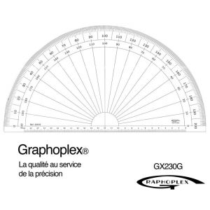 Rapporteur 1/2 Cercle Grades &Oslash; 30 Cm - Neuf