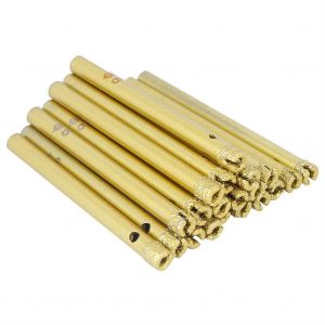 XYONG Lot de 20 forets electriques manuels pour brasage, 6 mm, dores, pour verre, carrelage, granit - Neuf