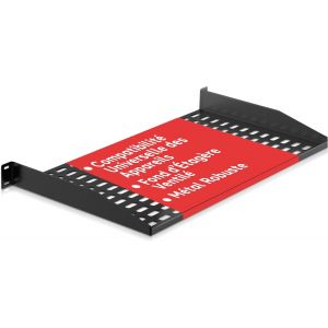 SUBZONAL-tagère Rack Serveur 1U, Plateau Cantilever Ventilé Universel, Montage en Porte-à-Faux, Étagère pour Armoire 19"", Tablette pour Serveur, Universel Rack d'Équipement, Noir - Neuf