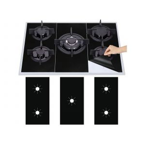 Ensemble De 3 Protections R&eacute;utilisables Pour Br&ucirc;leurs De Cuisini&egrave;re &Agrave; Gaz - Neuf
