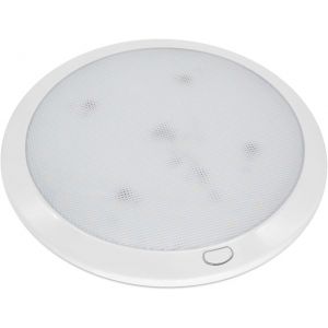 Subzonal-Plafonnier Led 12v Camping Car 3000k Blanc Chaud Dimmable Avec Interrupteur &Eacute;clairage Pour Caravane Bateau Rv Fourgon 21,6cm Ronde Lampe 14w 830lm Ip44 Ultra Plat - Neuf