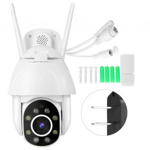 Camera de surveillance intelligente Tuya 1080P WiFi haute definition PIR, vision nocturne, etanche, 100-240 V - Neuf