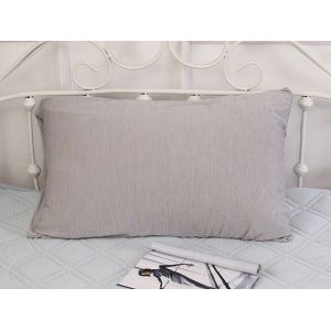 Taie D'oreiller Rafra&icirc;chissante 74 X 48 Cm - Grise, 100 % Polyester, Fermeture &Agrave; Rabat, Entretien Facile, Convient &Agrave; Tous Types De Literie - Neuf