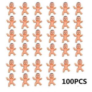 100pcs 1in Mini Plastic Baby Shower Favors Ice Cube Game Prizes - Neuf