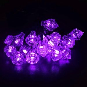 Guirlande Lumineuse Solaire &Eacute;tanche &Agrave; 20 Led - Violette, Multicolore, D&eacute;coration De Jardin Ext&eacute;rieur - Neuf