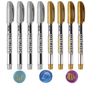 Anbose Lot De 8 Marqueurs M&eacute;talliques De Couleur Pour Sceau De Cire Pour D&eacute;coration De Sceau De Cire Pour Sceau D'enveloppe De Mariage Compatible Avec Toutes Les Perles De Cire Ou B&acirc;tons De - Neuf