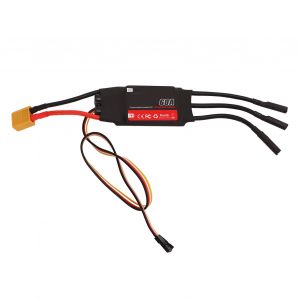 Moteur Sans Balais Rc 60a, Processeur Esc 32 Bits, RéPonse Rapide, ContrôLeur De Vitesse éLectrique Rc Pour Drone Rc à Aile Fixe-Unichoice - Neuf