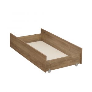 Tiroir Pour Lit Bébé Combiné Évolutif Décor Bois Chêne Mokka - Neuf