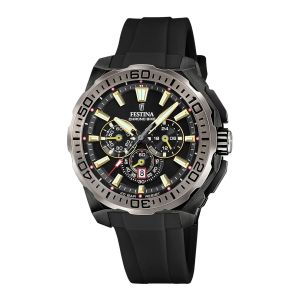 Festina Cab.Crono Ace.Cor.Esf.Negro - Neuf