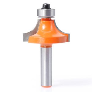 Fraise arrondie de 8 mm,fraise ronde standard rayon 10 mm,fraise arrondie avec roulement à billes,fraise arrondie pour fraiseuse à bord/table de fraisage (tige Ø 8 mm,R10) - Neuf
