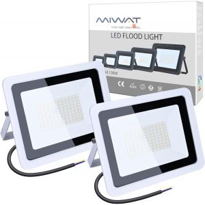 Dgbcz-2pcs 10w 50w 100w Spot Led Blanc Froid, Série Étanche Ip68 Led Exterieur, Jardin, Usine, Entrepôt, Chantier De Construction (100) - Neuf