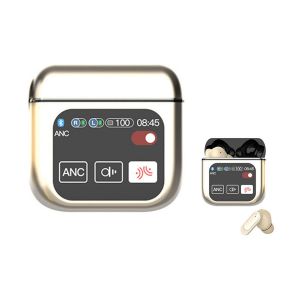 &Eacute;couteurs sans fil Bluetooth 5.4 avec &eacute;cran tactile et r&eacute;duction du bruit - Neuf