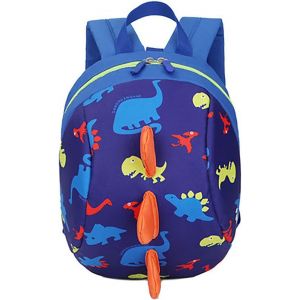 Enfants Sac À Dos avec Laisse De Sécurité, Anti - Perdu Mignon Enfants Enfant Dinosaure Sac pour Garçons Filles, Maternelle École Bookbag (Blue) - Neuf