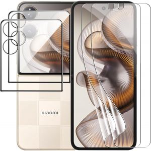 LORANKA-Lot de 2 films de protection d'&eacute;cran pour Xiaomi Mix Flip 2, duret&eacute; 9H externe pour protection blind&eacute;e + 2 films de protection int&eacute;rieurs anti-rayures HD - Neuf