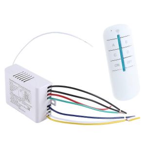 Lampe lumineuse 4 voies Télécommande numérique sans fil ON/OFF 220V - Neuf