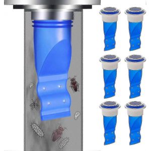 Déodorant Drain De Sol De Gel De Silice,Salle De Bain,Salle De Salle De Bain Et De Cuisine Égout De Salle De Bain Et De Cuisine Noyau De Drain De Sol Résistant Aux Insectes,Pare-Refoulement De Sol 6PC - Neuf